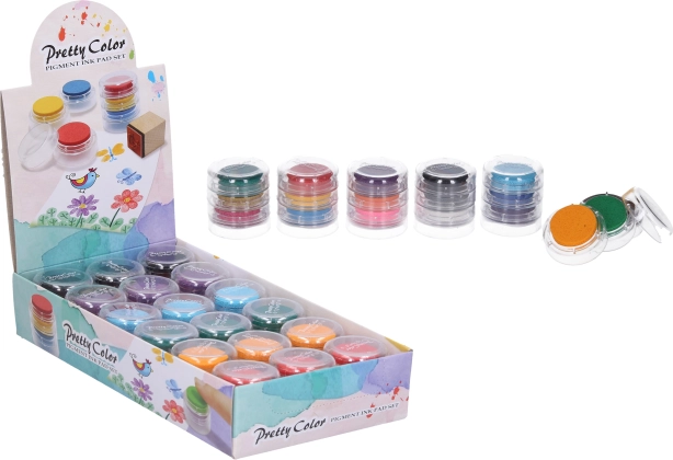 Stempelkussen 3-in-1 – drie kleuren in één
