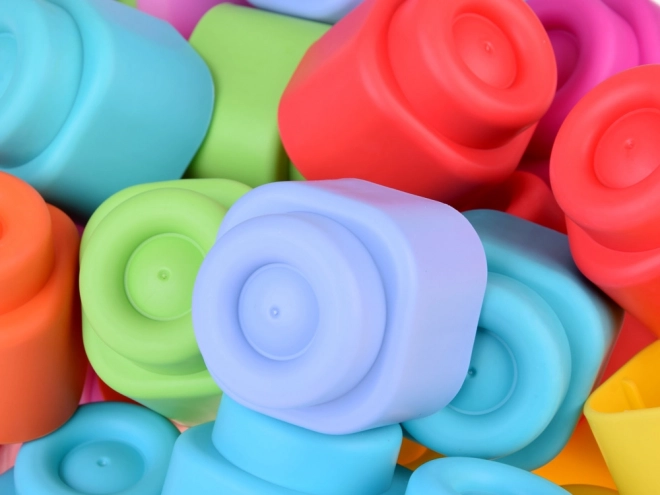Bunte weiche Gummiwürfel für Kinder 36 Stück