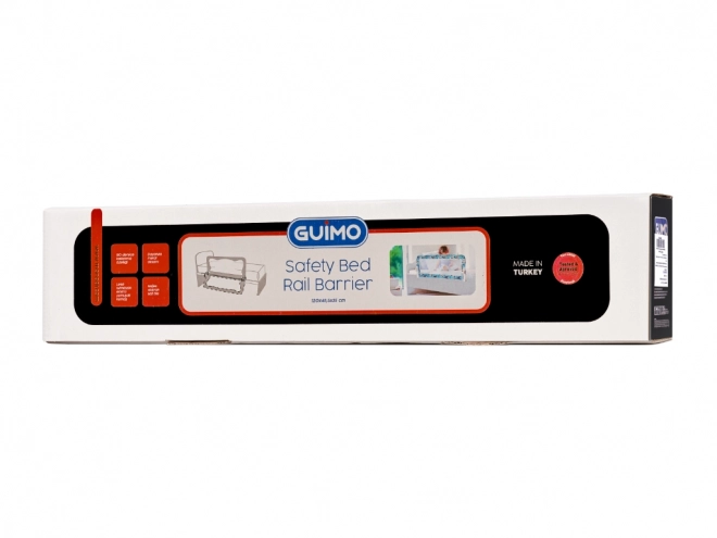 Veiligheidsrekje voor bed 150 cm grijs