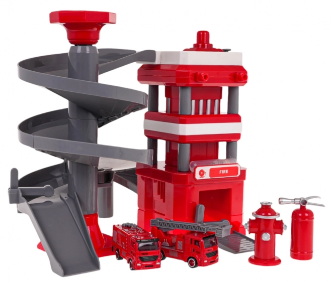 Brandweerkazerne met accessoires