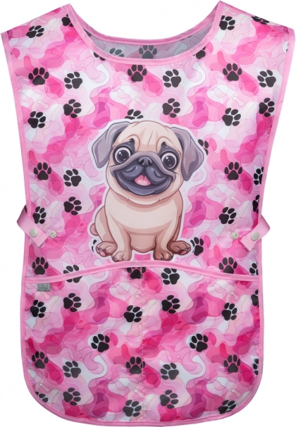 tablier enfant pattes avec carlin – lavable et pratique