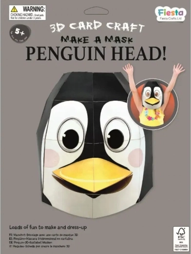 Fiesta Crafts Creative Kit 3D Penguin Mask