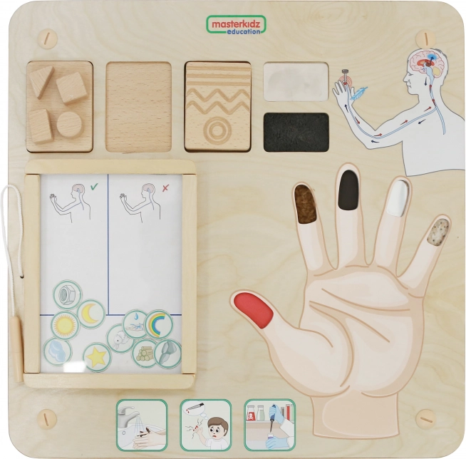 Masterkidz Educatieve Plaat - Tast Montessori