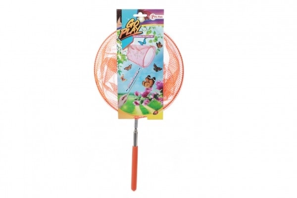 Insectennet telescopisch metaal/stof 65cm diameter 20cm 4 kleuren