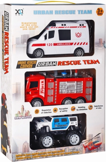 rescue team – set of 3 vehicles