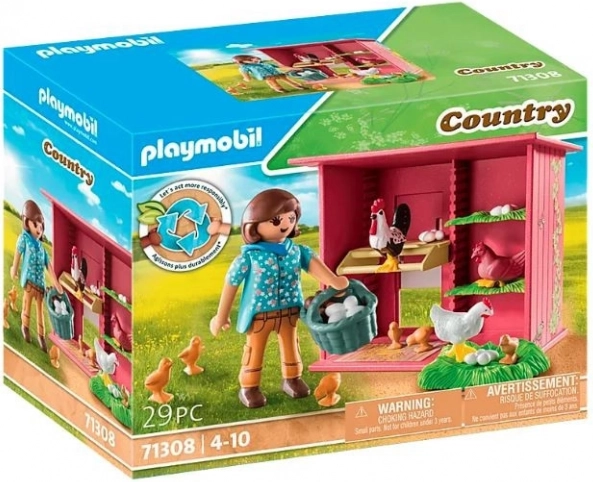 Playmobil Country – hens with chicks and a chicken coop