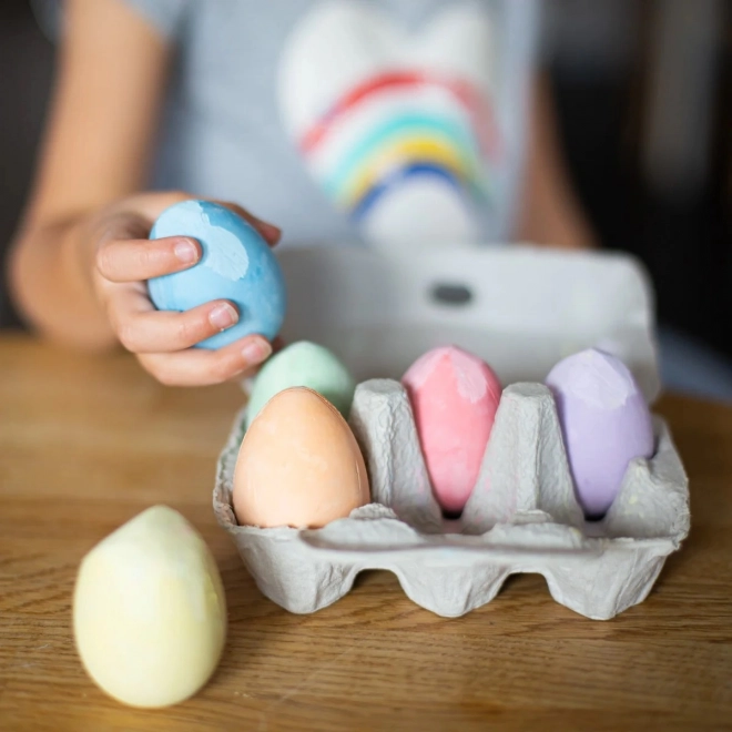 Set van eivormige pastelkrijtjes van Bigjigs Toys