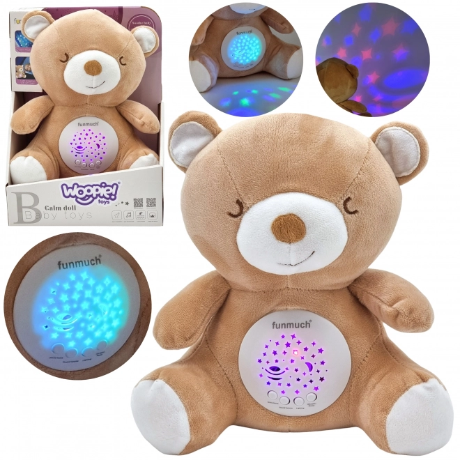 Woopie Baby kalmerende pluchen beertje met projector 2v1
