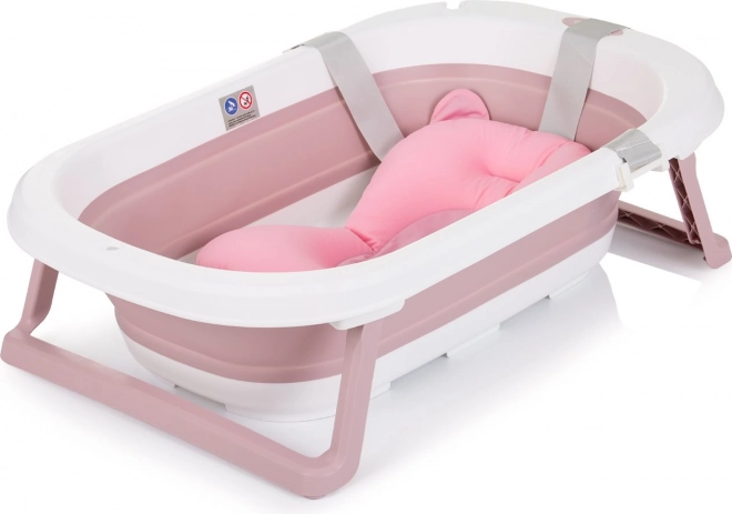 CHIPOLINO Baignoire pliante Isla avec support de bain – růžová