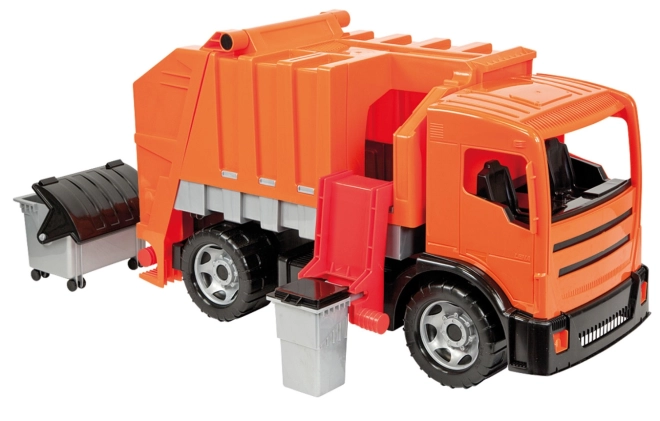 Two tipping mechanisms like a real waste collection service