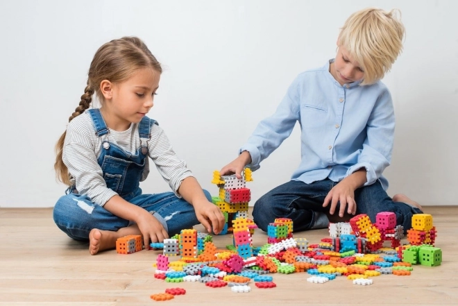 Constructieblokjes Waffle mini pastel 500 stuks