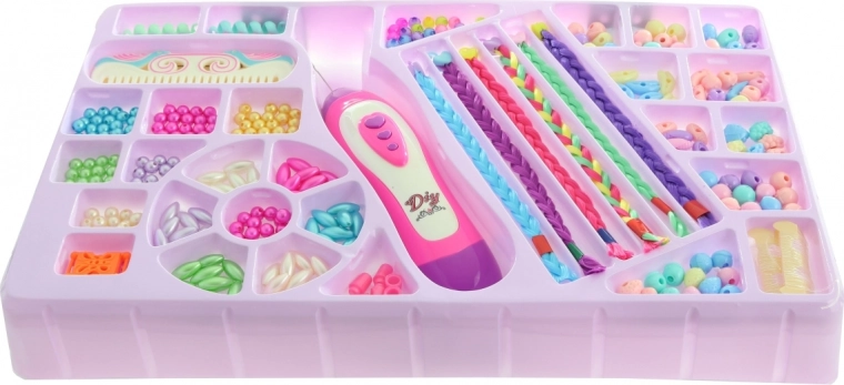 Basteln von Armbändern und Haarschmuck