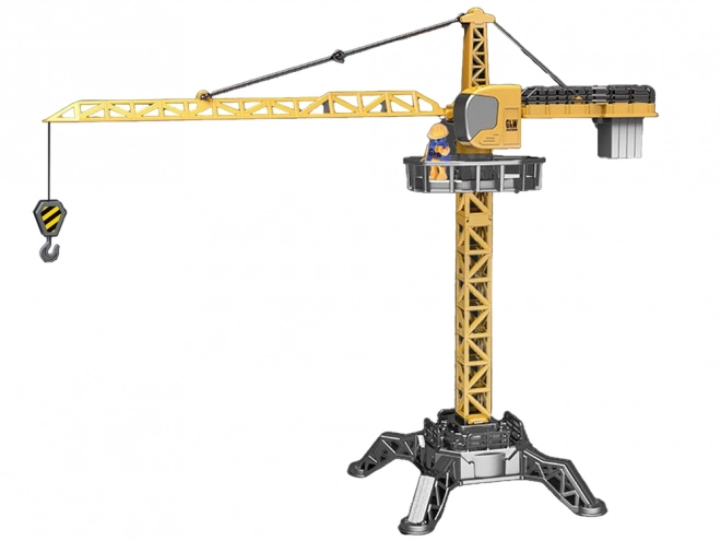 Bouwkraan 95 cm geel