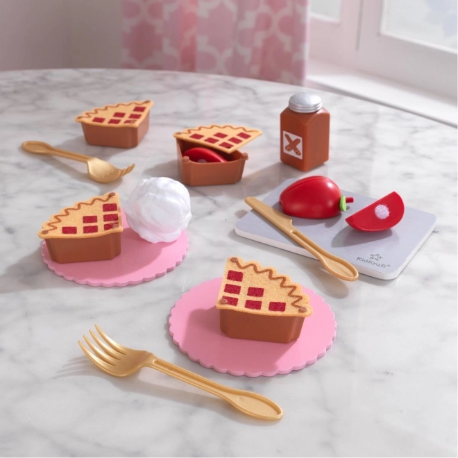 KidKraft Create & Cook Apple Pie – wooden cooking set for kids