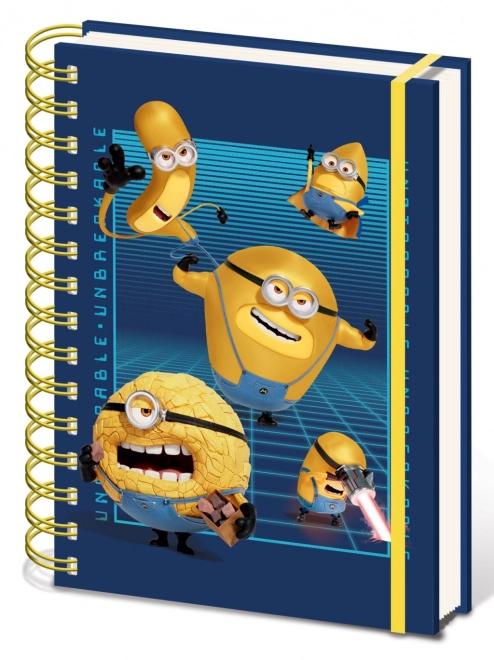 Spiralblock A5 2024 mit Minions-Motiv