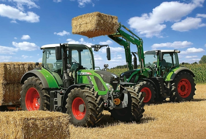 Puzzle SCHMIDT – FENDT 724 Vario and FENDT 716 Vario Tractors, 100 pieces