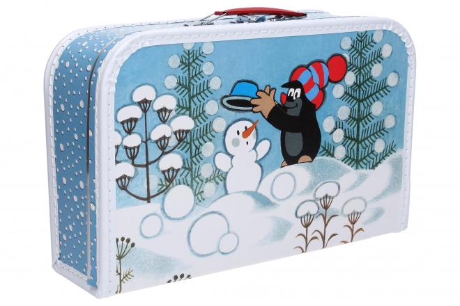 Krtek kinderkoffer Krtek en sneeuwpop 35cm
