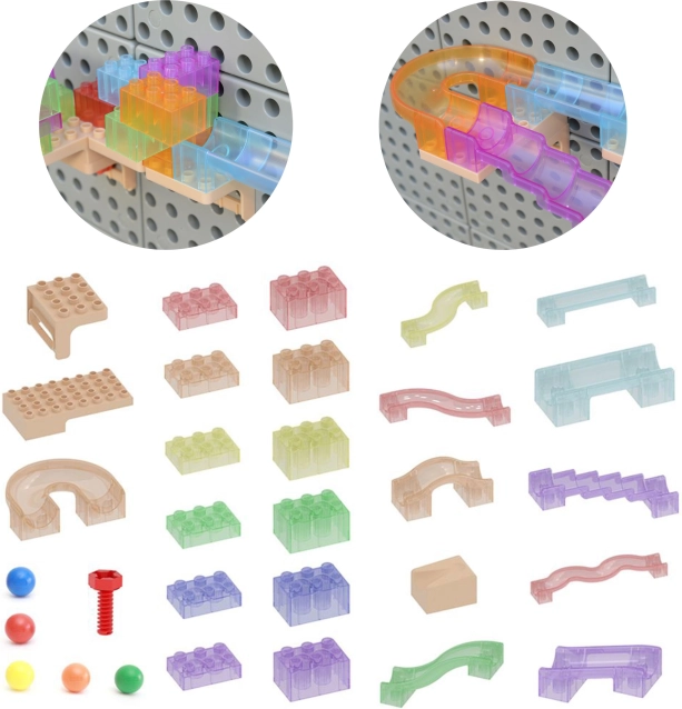 Set de construction Piste à billes Masterkidz STEM 120 pièces