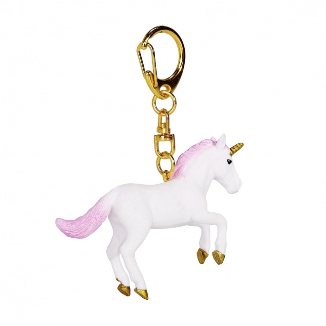 Sleutelhanger Eenhoorn met Roze Manen en Staart