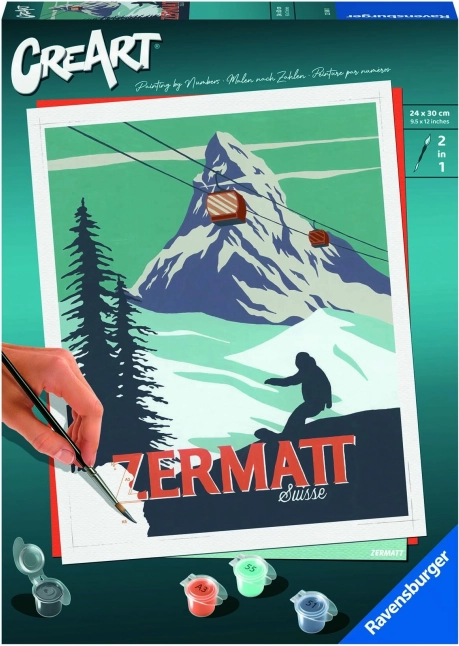 creart zermatt, zwitserland – schilderen op nummer