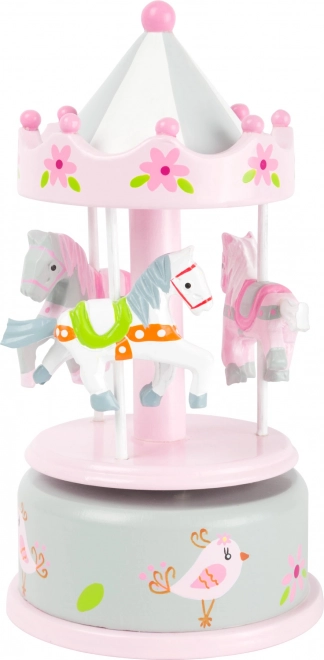 Small Foot Speeldoos Carousel met Konijntjes Roze