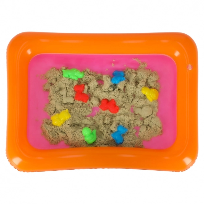 Kinetisch zand beige 1 kg met vormpjes – Beige