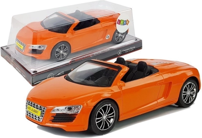 Convertible Toy Car with Wind-Up Motor Orange 1:18