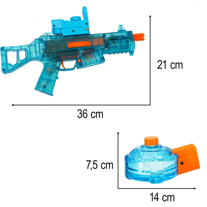 Elektrische waterpistool blauw 350 ml voor kinderen