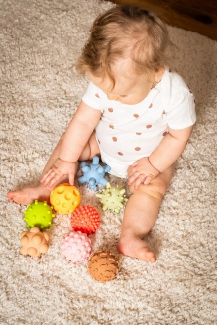 Tullo's sensorische zintuiglijke ballen voor de kleintjes 8 stuks