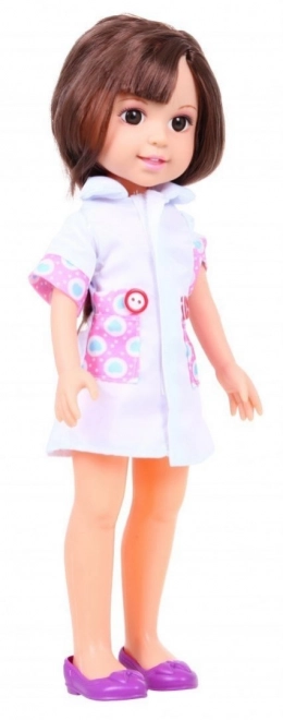 Grote verpleegsterpop voor kinderen 3+ Artsbenodigdheden + stethoscoop + thermometer + spuit