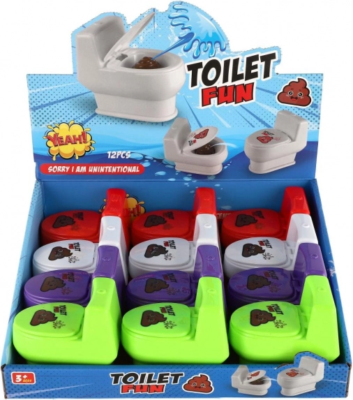 Grappig spuitend speelgoed in de vorm van een toilet - 4 kleuropties