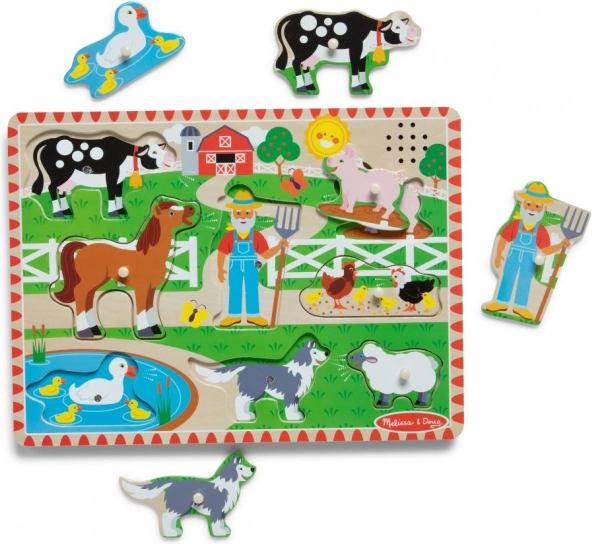 Wooden Farm Puzzle by Melissa & Doug