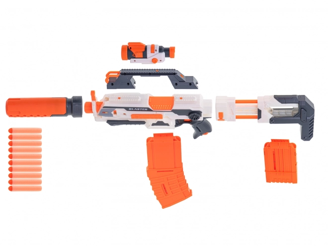Blaster modulaire mitrailleur 4-in-1 + 30 pijlen