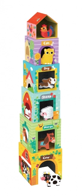 Blokken met Boerderijdieren van 2Kids Toys
