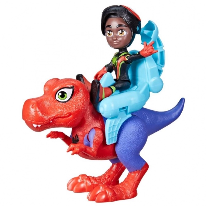 Spider-man spidey en zijn fantastische vrienden figuur met dinosaurus en accessoires