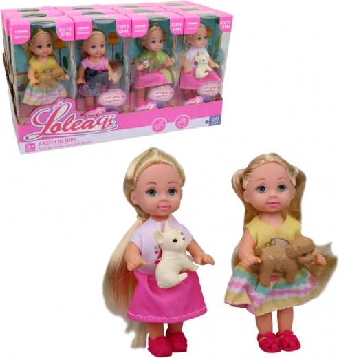 Doll with Dog 11 cm