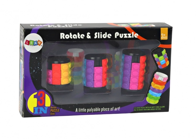Set van Logische Puzzels Cilinder 3 Moeilijkheidsniveaus