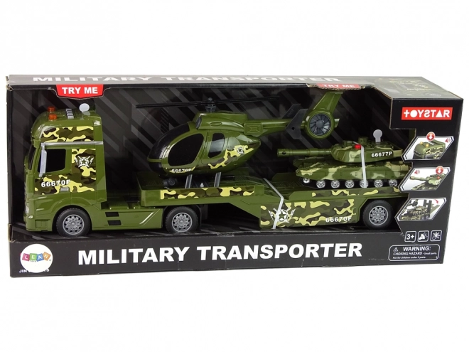 Jeu de construction militaire Hélicoptère de propulsion Faction Tank Camion