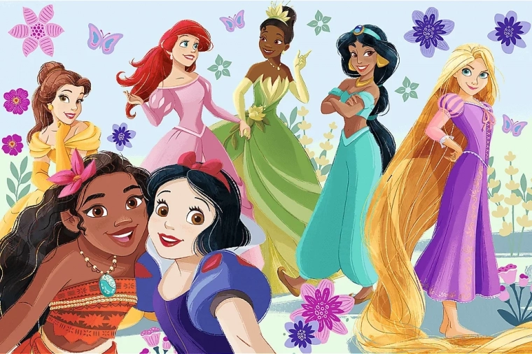 Trefl puzzel Disney Prinsessen in actie 60 stukjes