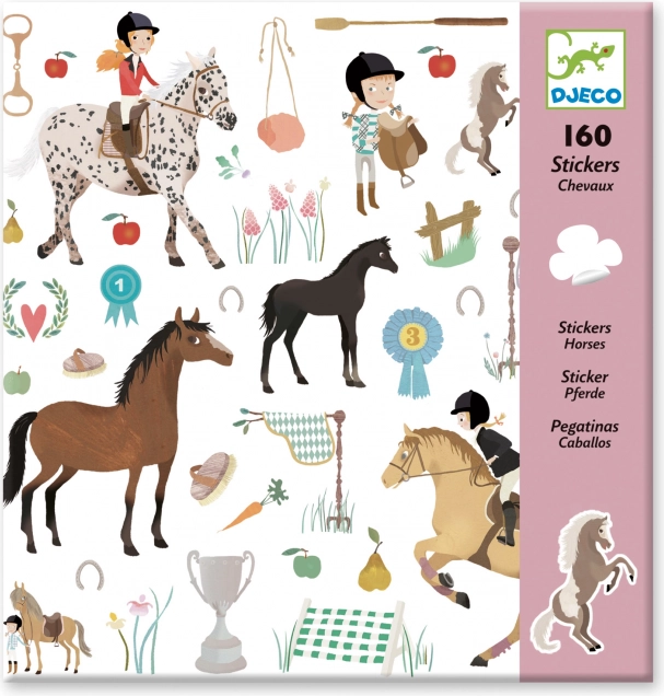 Paardenstickers van Djeco