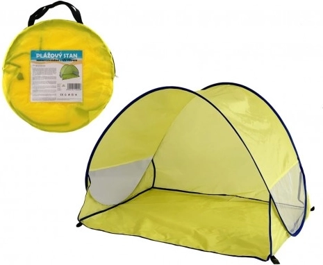 Tente de plage auto-déployante avec filtre UV – jaune