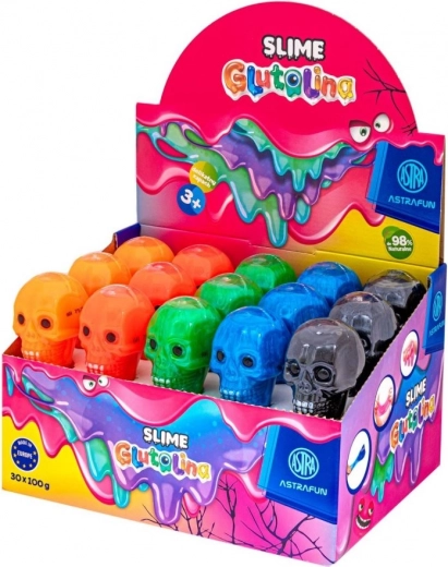 Astra slime crâne – slime amusant en gobelet (assortiment de couleurs)