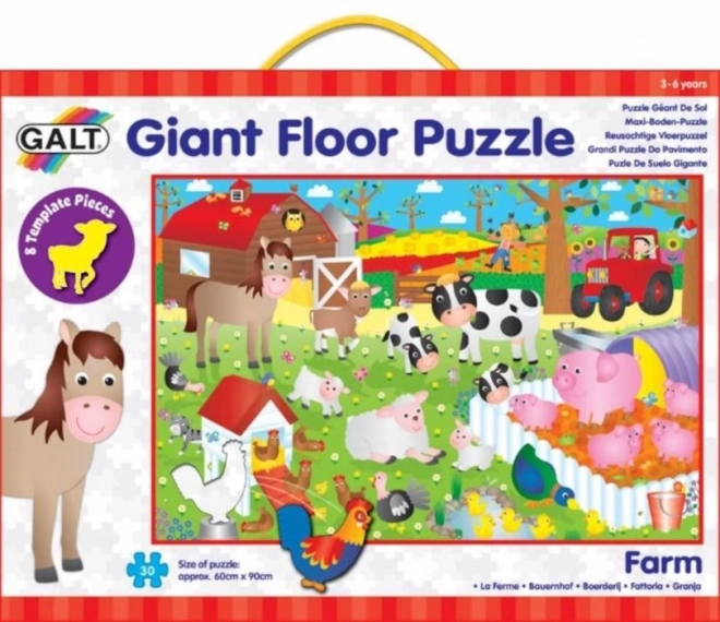 GALT Grand puzzle de sol Ferme 30 pièces