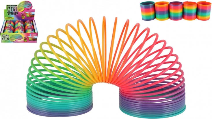 Spirale en plastique arc-en-ciel jouet