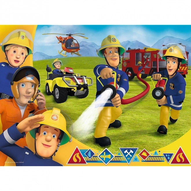 Puzzle 30 Teile - Feuerwehrmann Sam, Bereit zu helfen