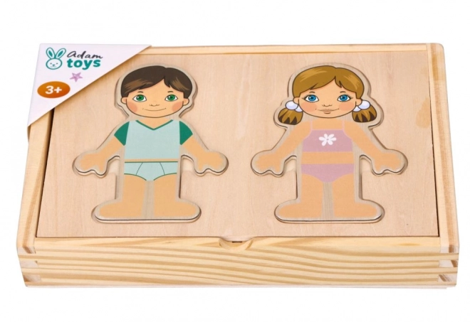 Magnetische verkleedset voor kinderen van de wereld
