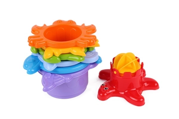 Kubus piramide stapel met zeedieren 7 st