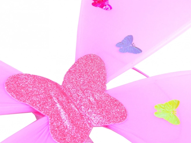 Costume de fée rose lumineux avec ailes de papillon – Rose clair