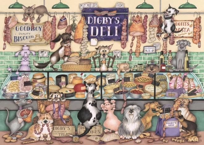 Puzzel Digby's delicatessen en dierenpret