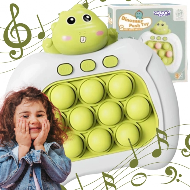 Electric Pop It Dinosaur Green Sensory Toy
